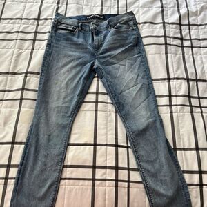 Express Jeans Womens Sz 10 Mid Rise Ankle Legging Stretch Blue Skinny Jean